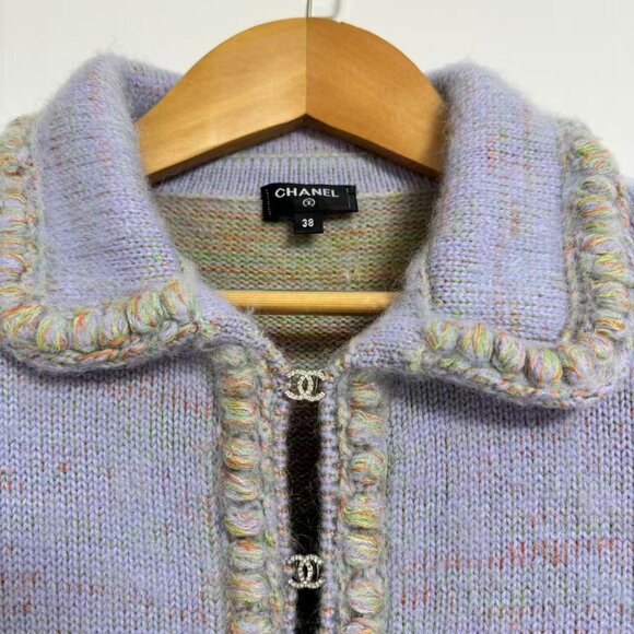 Chanel Cashmere Alpaca Lilac & Multicolor - Picture 11 of 12